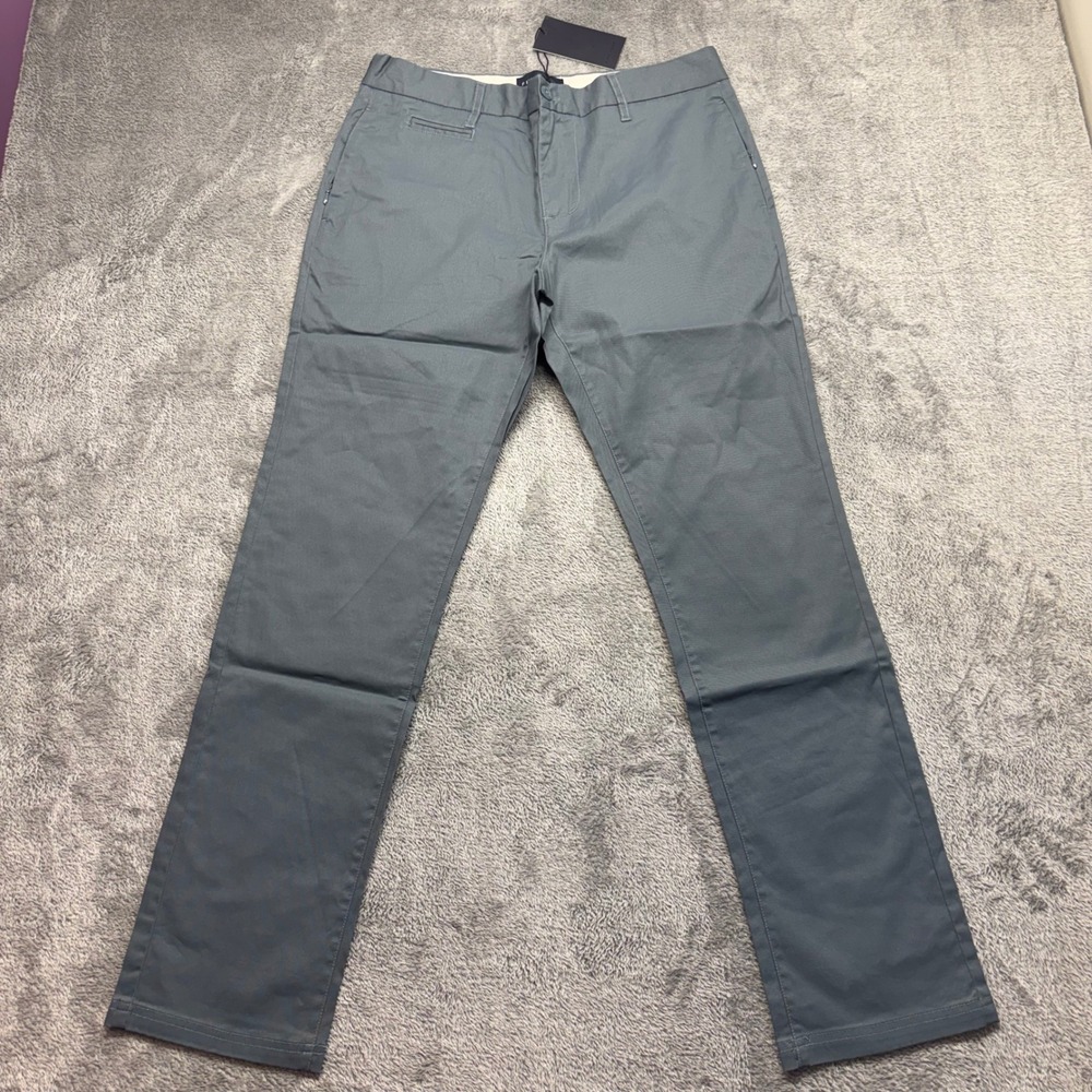 Five Four Chino Pants Mens 32 Gray New Slim Straight Stretch Cotton Trousers